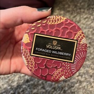 Voluspa Foraged Wildberry Candle in Red Tin
